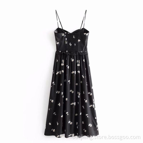 Custom Design Women Sleeveless Chiffon Dress